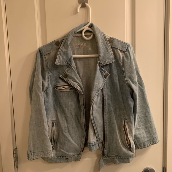Gap denim moto jacket - Picture 2 of 7